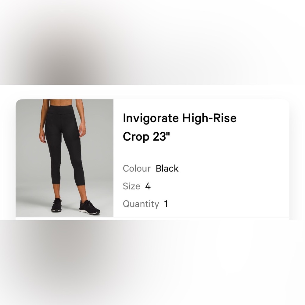 Lululemon Invigorated High Rise 23” leggings